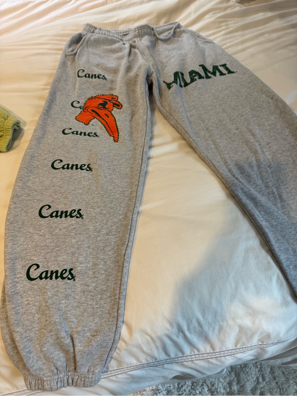 Mitchell&Ness U Miami Canes Grey Sweatpants